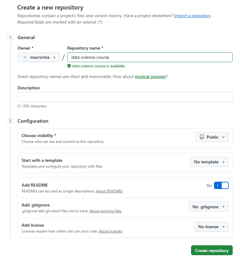 Github repository
